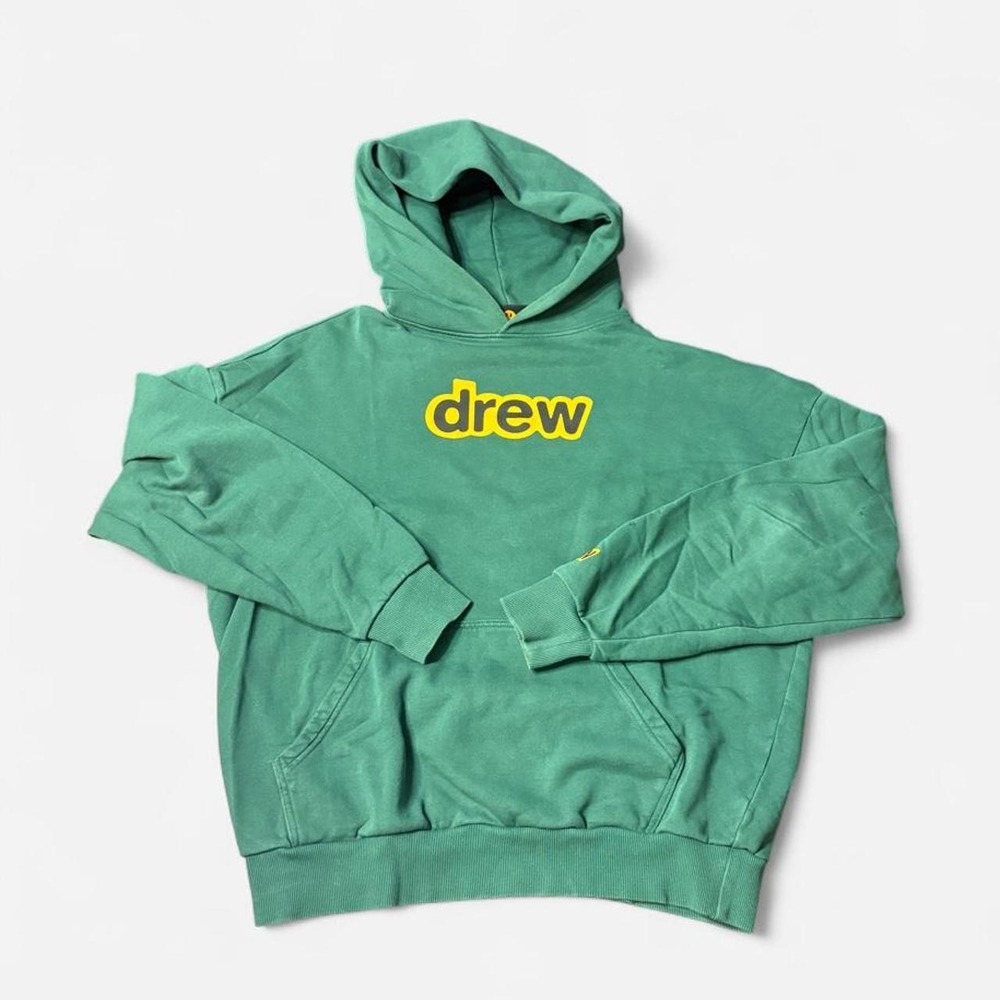 Drew House Green Drew Logo Pullover Hoodie Mens M